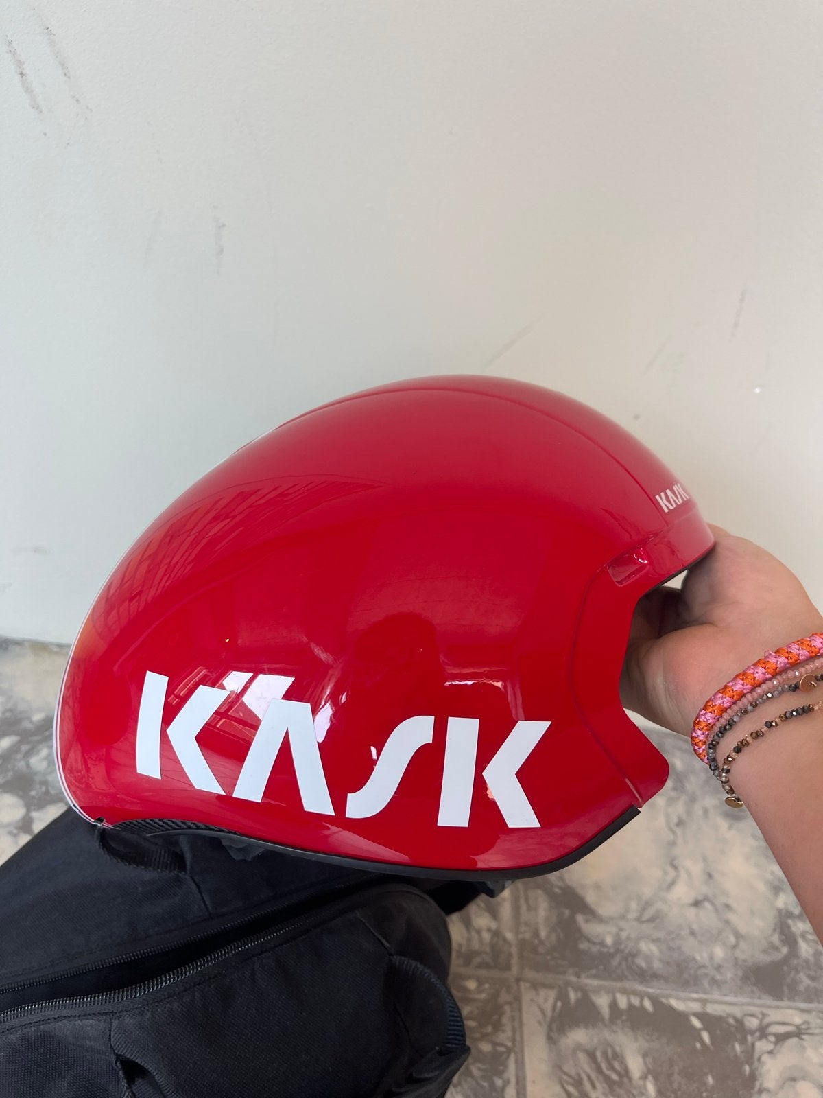 Kask Bambino Pro tijdrithelm (zonder vizier), Ophalen of Verzenden, Zo goed als nieuw, M, Heer of Dame