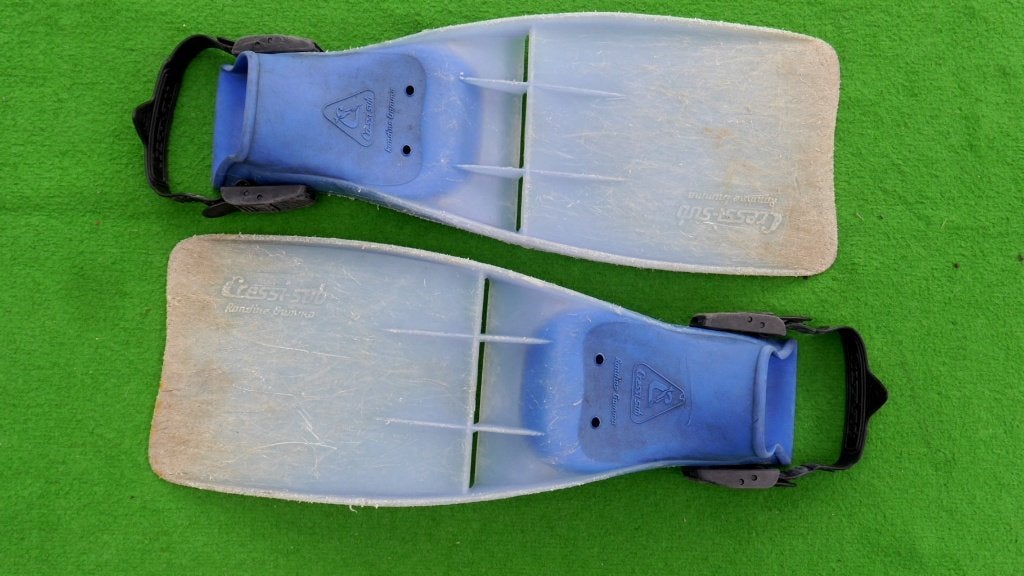 Duikvinnen(Zwemvliezen) Cressi Maxirondine -  Mt 42-45 (L), Watersport en Boten, Duiken, Ophalen of Verzenden, Gebruikt, Zwem- of Duikvliezen