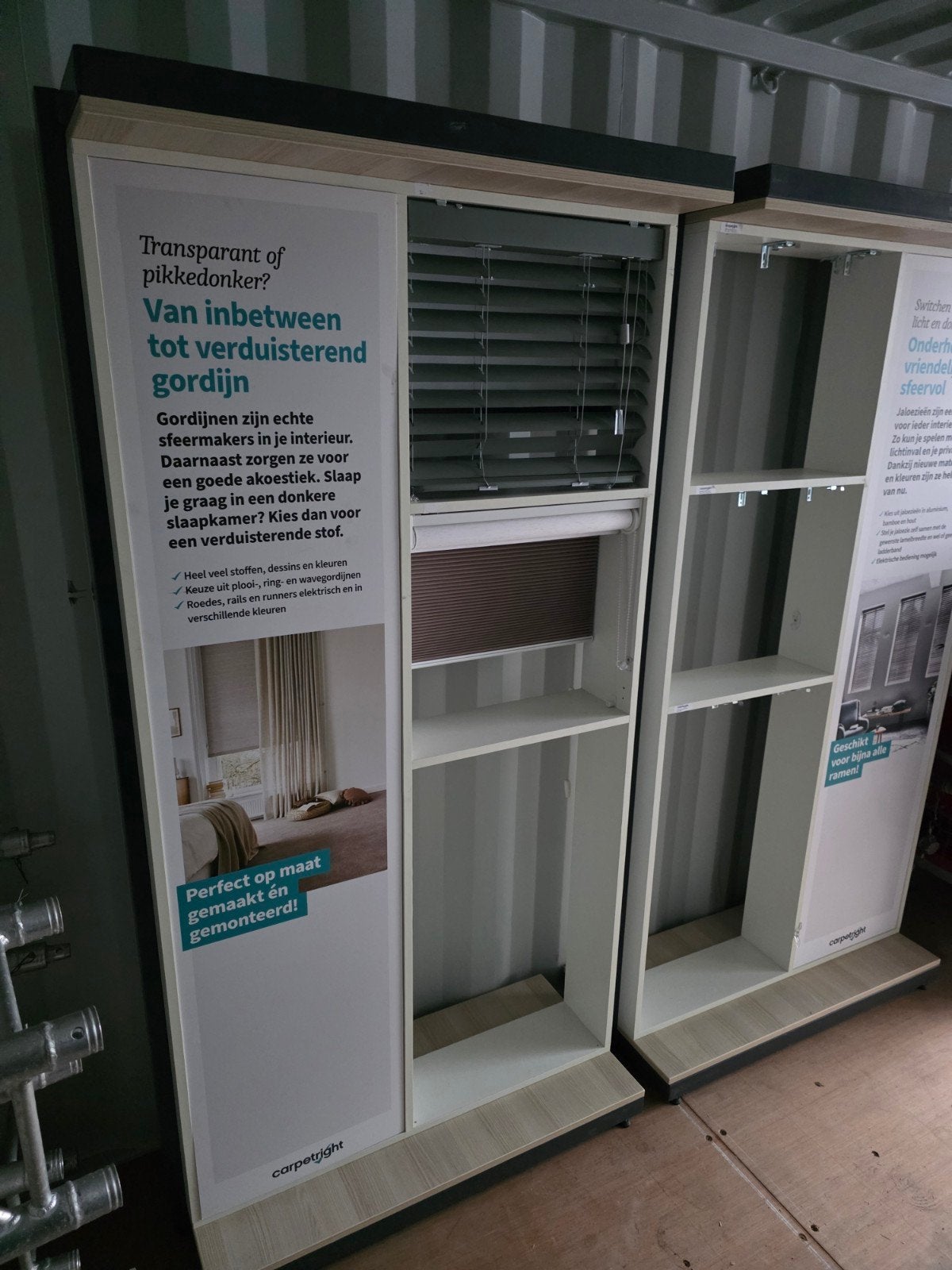 3x Display voor raambekleding - Carpetright, Overige merken, Ophalen, Gebruikt, Overige typen