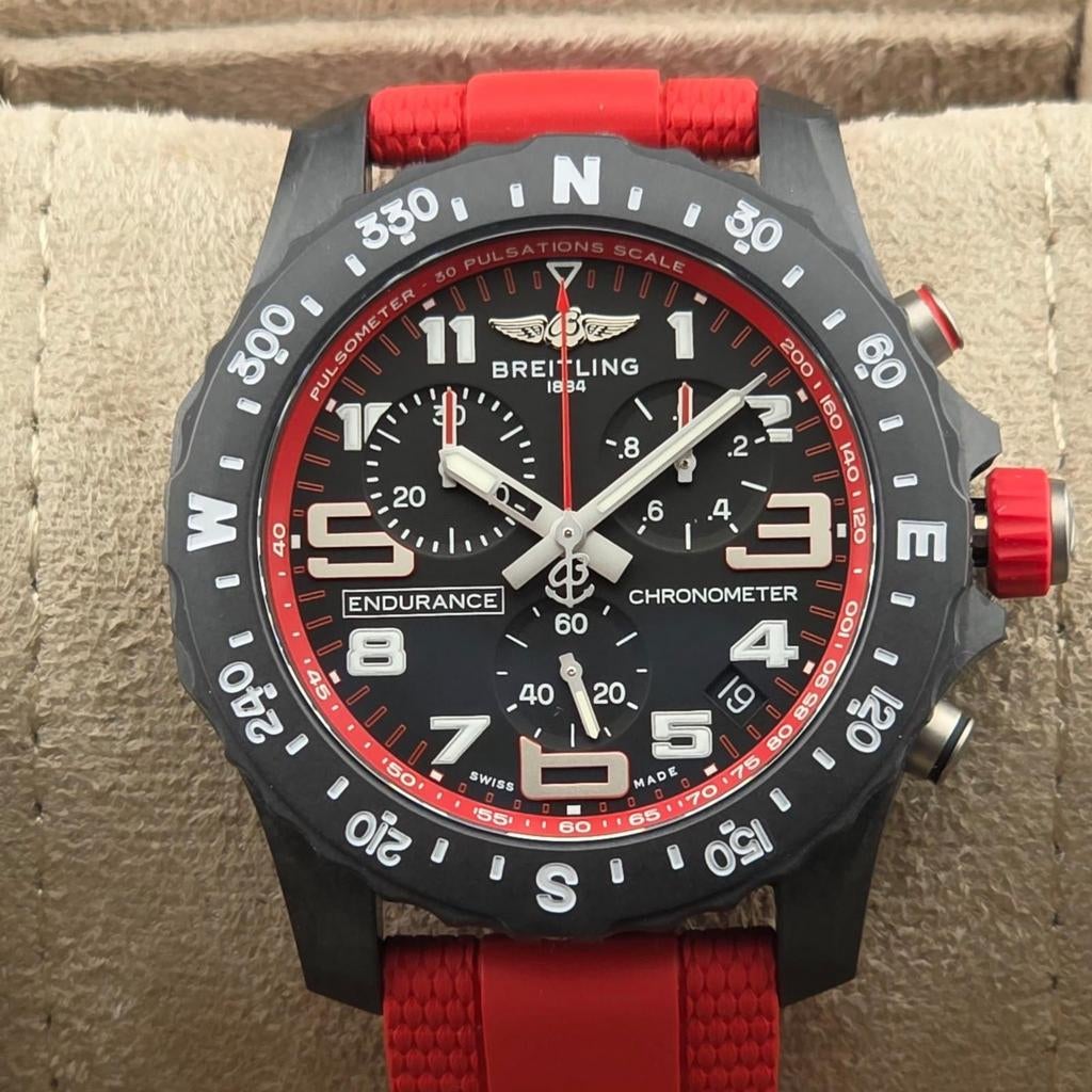Breitling Endurance Pro Rood, Kunststof, Breitling, Polshorloge, Kunststof