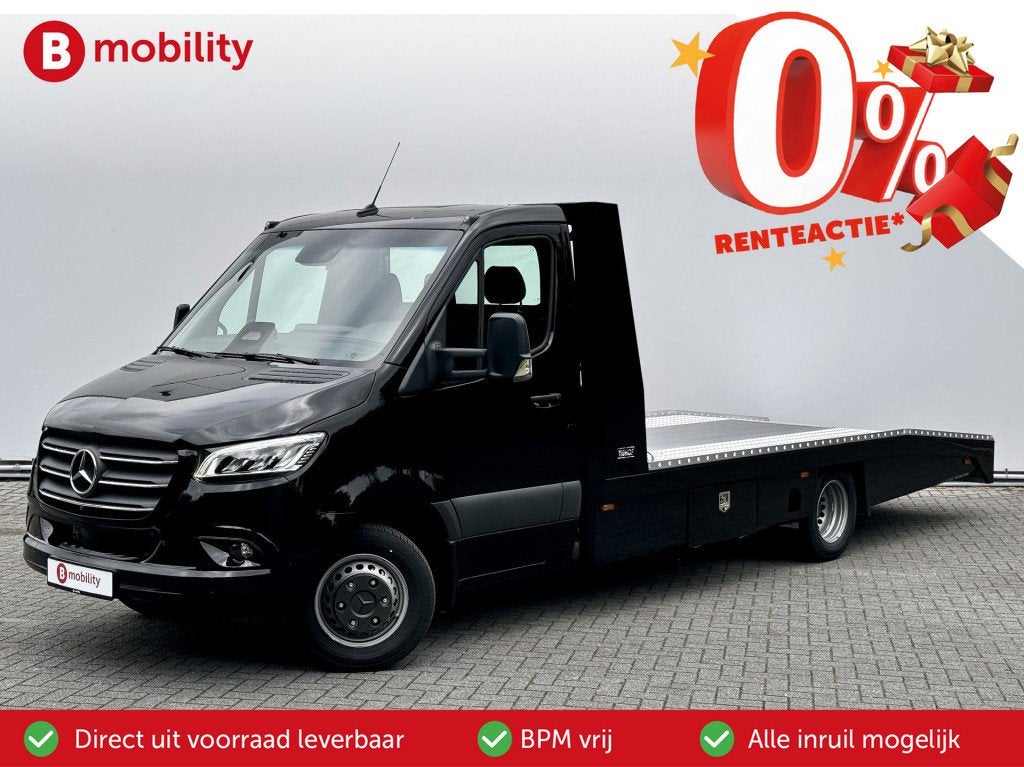 Mercedes-Benz Sprinter 519 CDI Tijhof AluLiner V/A €32 Per, Stof, Zwart, Bedrijf, Diesel