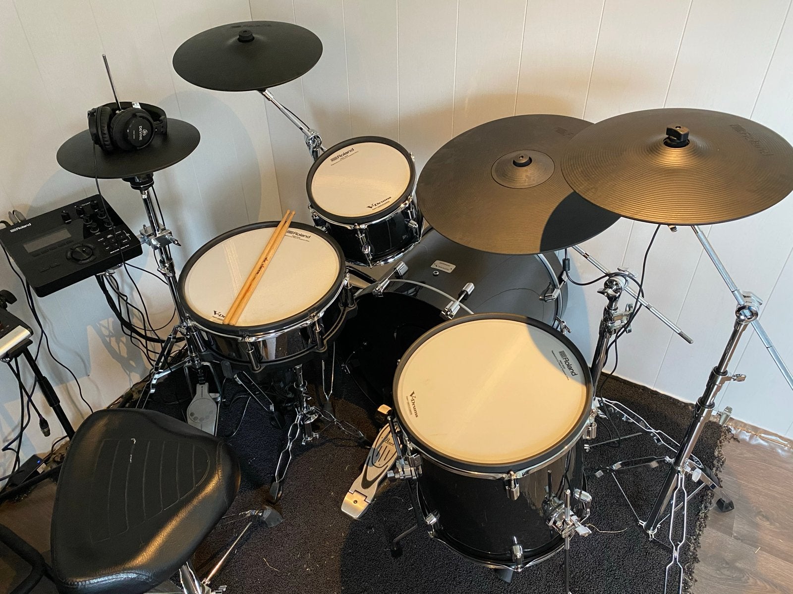 Roland VAD503 elektronisch drumstel incl hardware, Muziek en Instrumenten, Ophalen, Zo goed als nieuw, Roland, Elektronisch