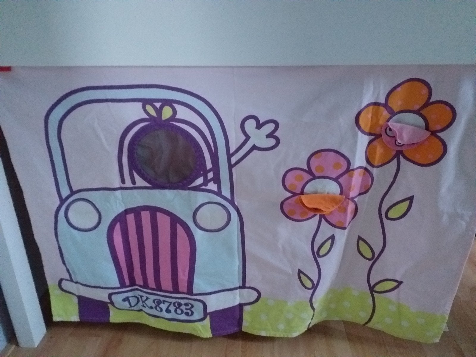 Speelgordijnen/bedtent voor aan Flexa halfhoogslaper, Ophalen of Verzenden, Zo goed als nieuw, Minder dan 100 cm