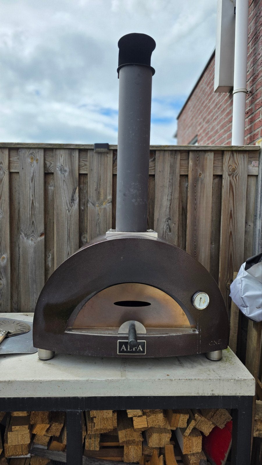 Alfa One Houtgestookte Pizzaoven met Accessoires, Witgoed en Apparatuur, Ovens, Ophalen, Vrijstaand, Pizzaoven