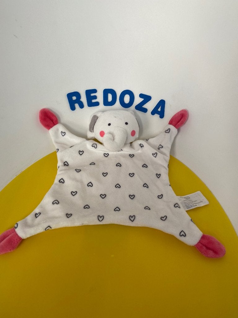 K3413 zeeman doekje olifant met hartjes, Ophalen of Verzenden, Zo goed als nieuw, Olifant