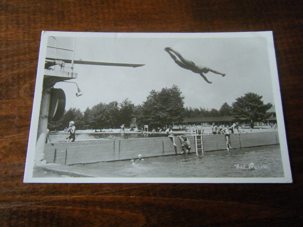 A32 - Boekelo - Zwembad - Duikplank - Mooi/Oud, Ophalen of Verzenden, 1940 tot 1960, Overijssel