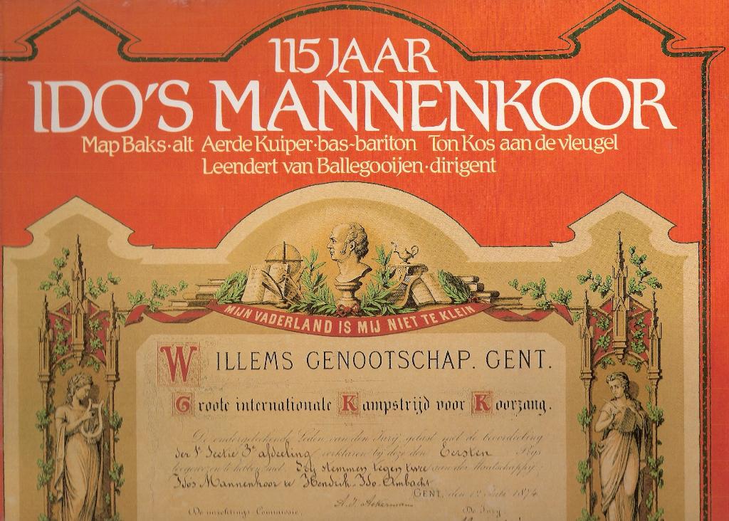 Hendrik Ido Ambacht -IDO's Mannenkoor -vinyl LP VERZENDEN, Ophalen, Gebruikt, 12 inch, Levenslied of Smartlap
