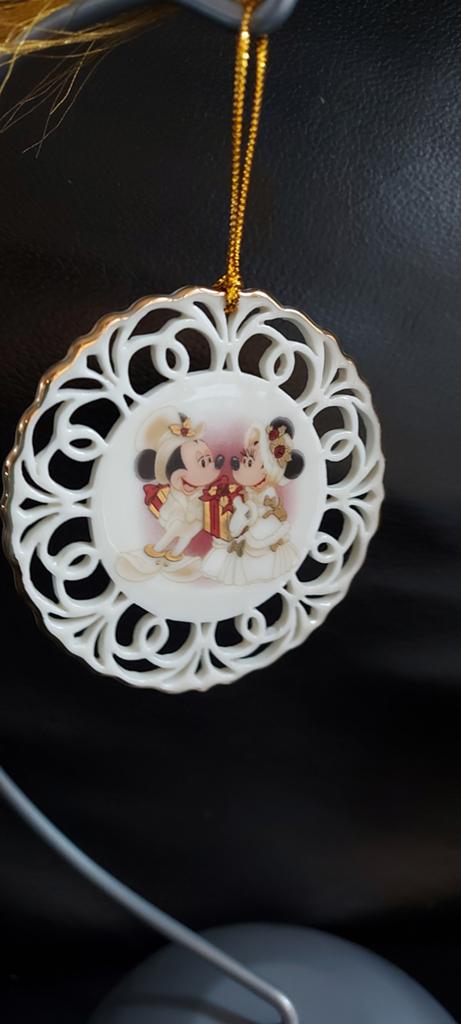 Disney Mickey Mouse Victoriaans Kerst ornament, Verzamelen, Disney, Ophalen, Mickey Mouse, Zo goed als nieuw, Beeldje of Figuurtje