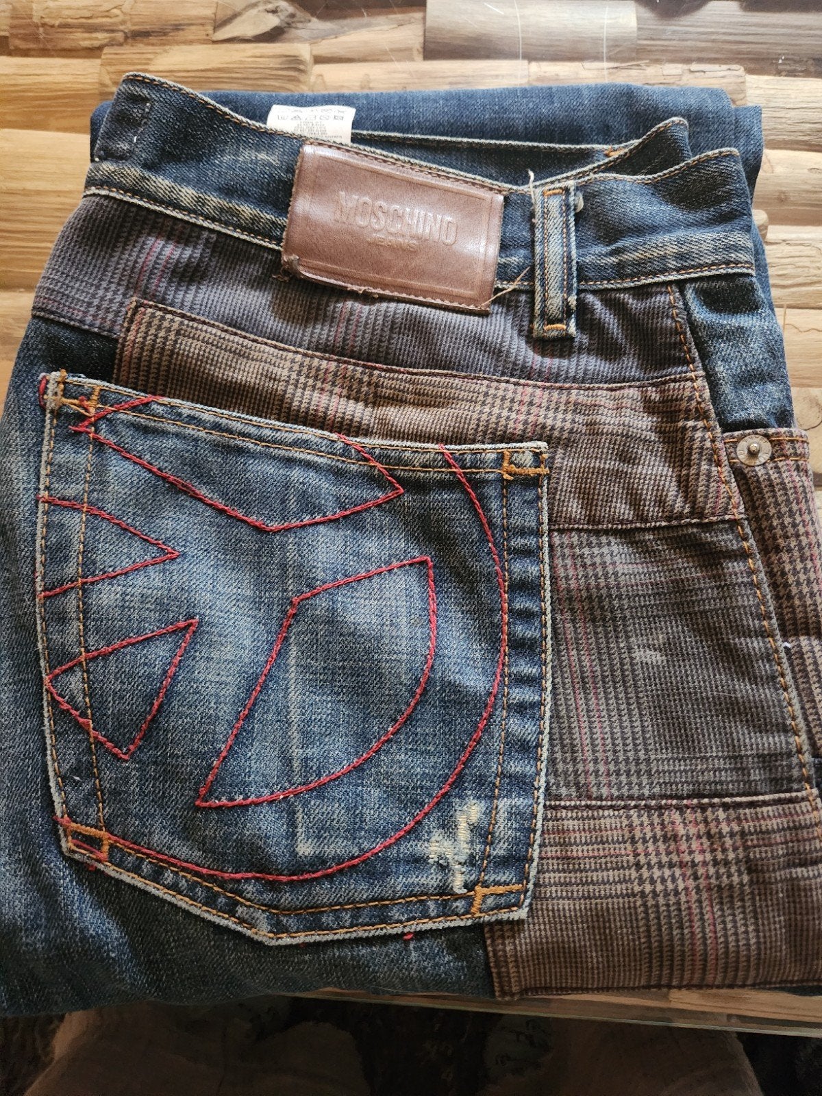 Vintage Moschino Jeans Maat 33 - Rechte Pijp, Kleding | Dames, Blauw, W33 - W36 (confectie 42/44), Gedragen, Moschino