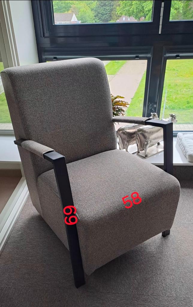 Fauteuils, Huis en Inrichting, Ophalen, Minder dan 75 cm, Zo goed als nieuw, 50 tot 75 cm