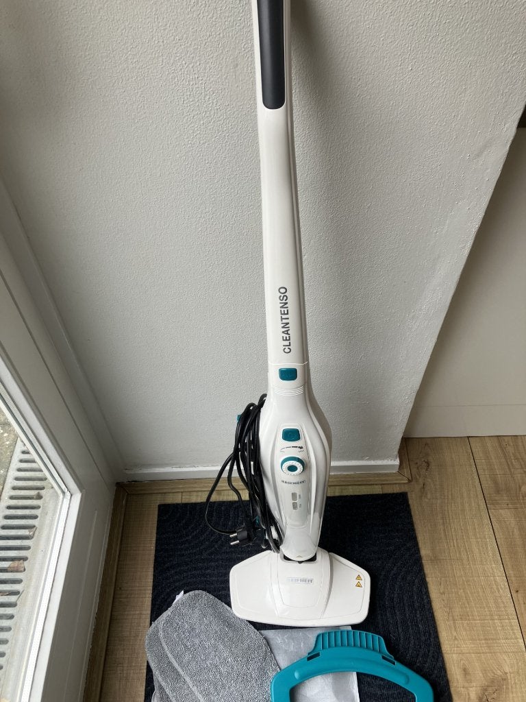 Leifheit stoomreiniger Clean Tenso + 3 dweilen, Ophalen, Zo goed als nieuw, Stoomreiniger