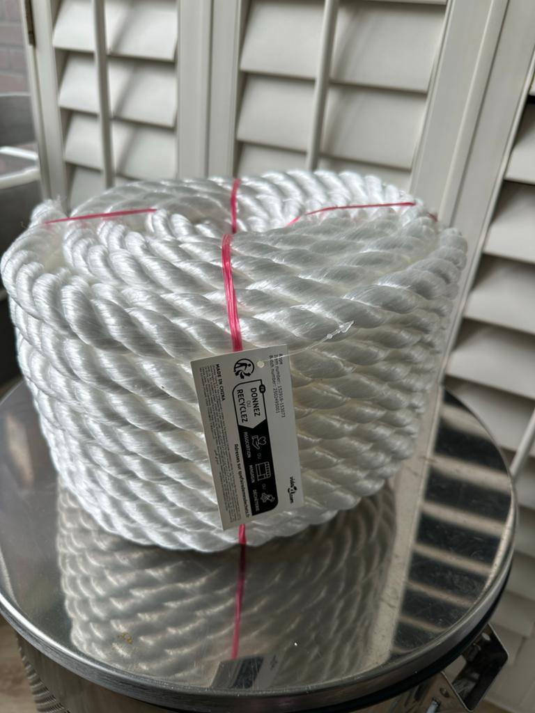Nieuw wit touw 20mm- Ideaal voor schommel of tuin, Watersport en Boten, Ophalen, Nieuw, Gereedschap