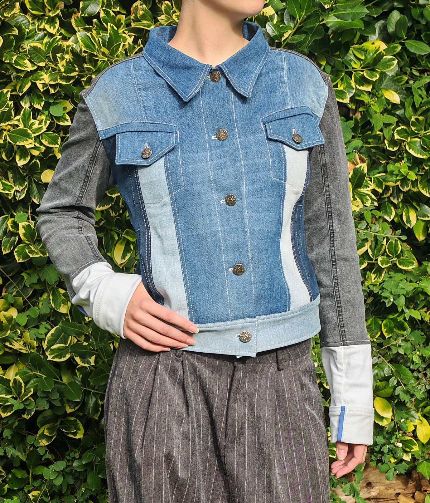 Handgemaakte spijkerjas, Ophalen of Verzenden, Nieuw, Maat 38/40 (M), Blauw