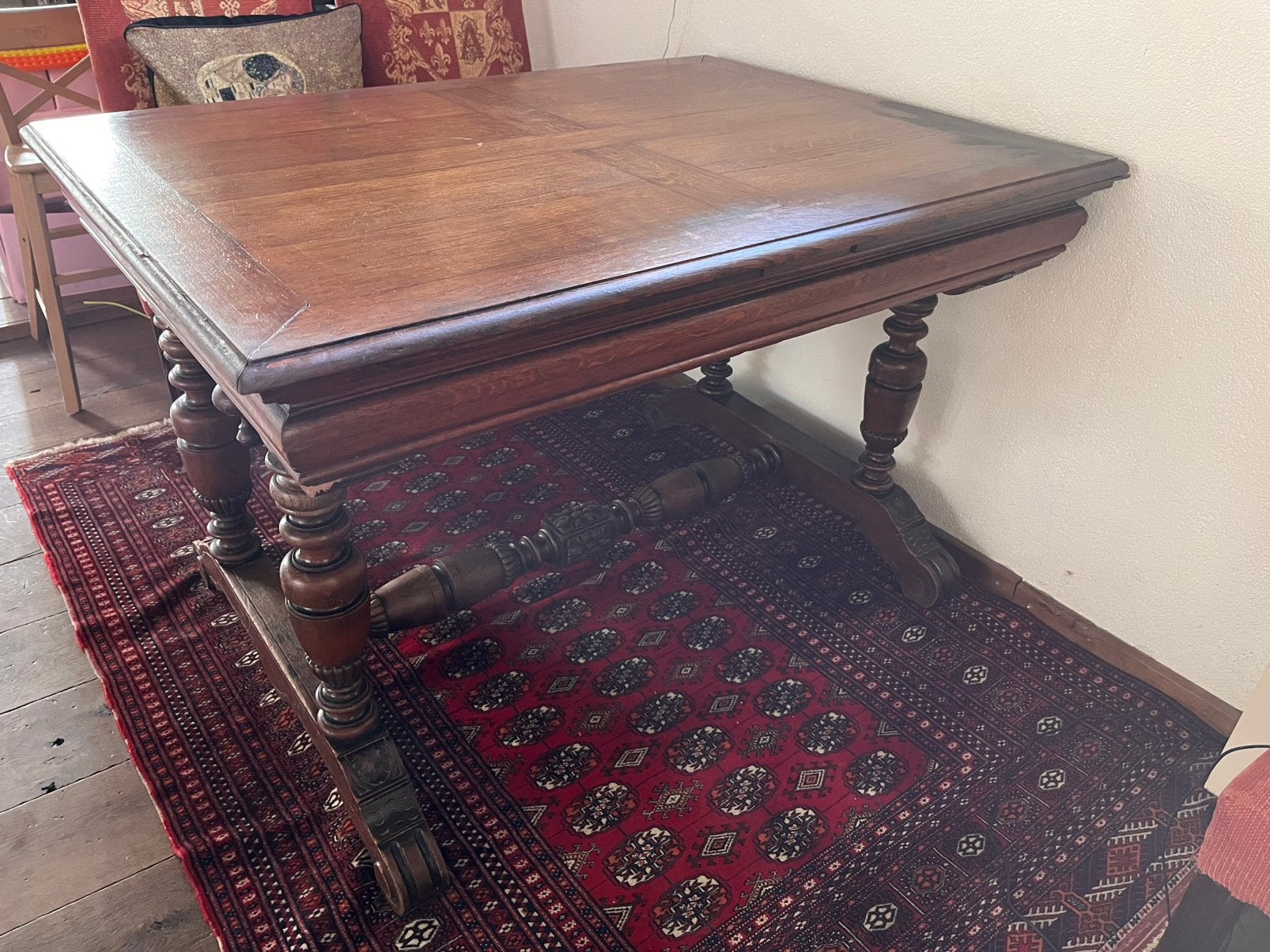 Antieke uitschuifbare tafel, Antiek en Kunst, Ophalen