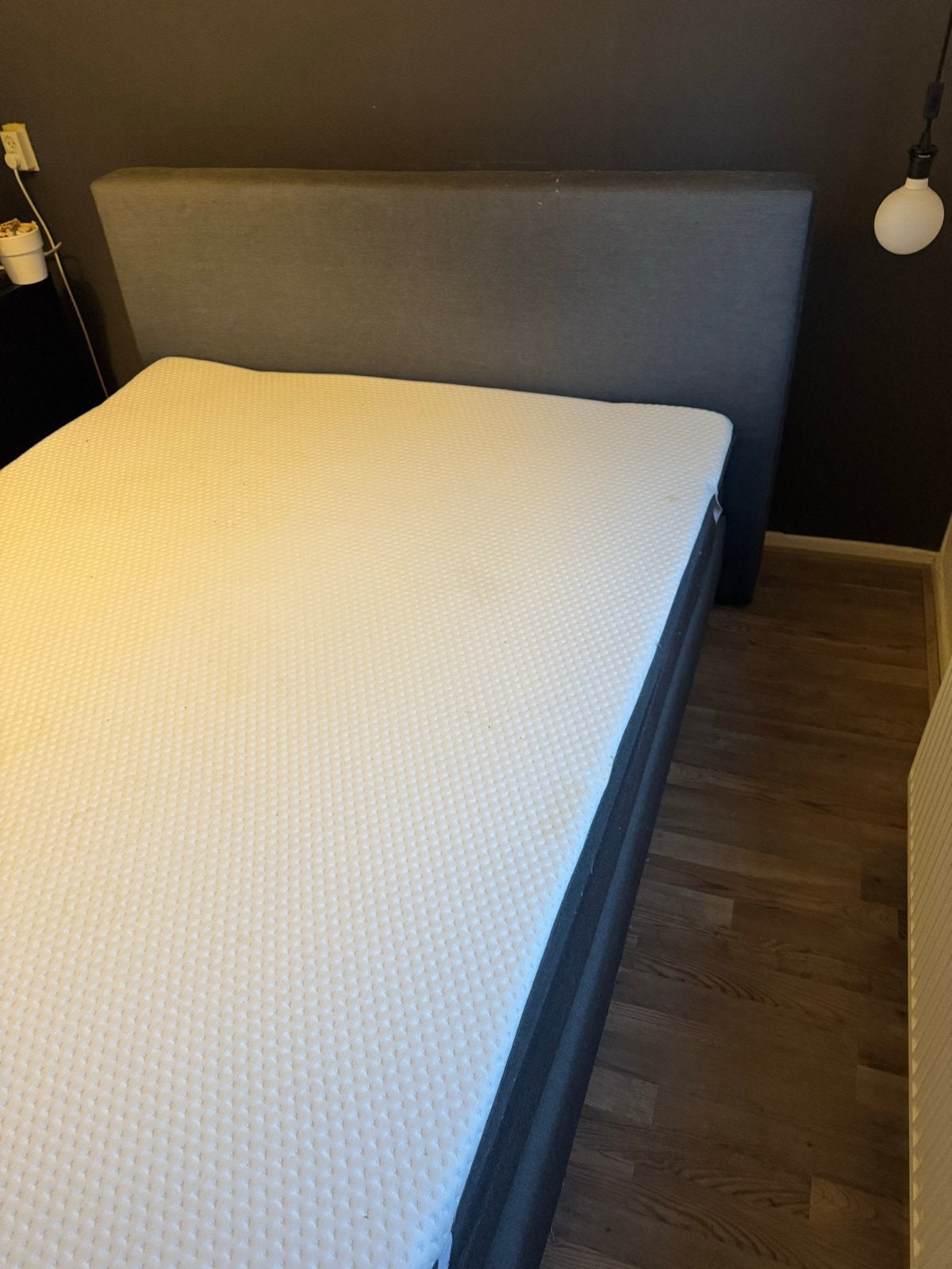 Boxspring 160x200cm met matras en topper, Ophalen, Gebruikt, Tweepersoons, 200 cm