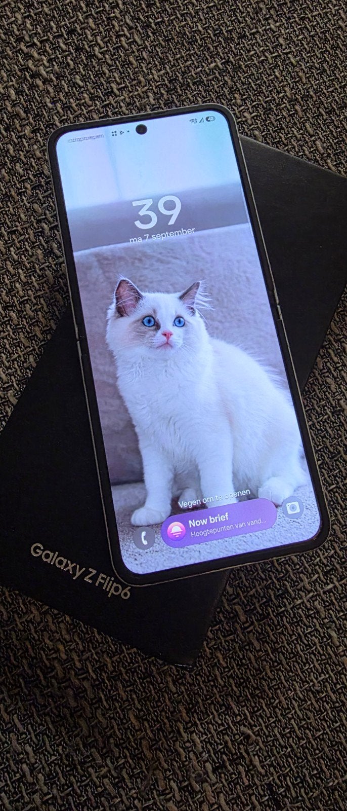 Samsung Z Flip 6 5G 256GB Ram 12GB  krasvrij Vaste prijs, Ophalen of Verzenden, Zo goed als nieuw, Overige typen, Samsung