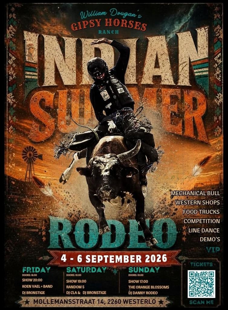 GEZOCHT: Indian Summer Rodeo tickets!, Drie personen of meer