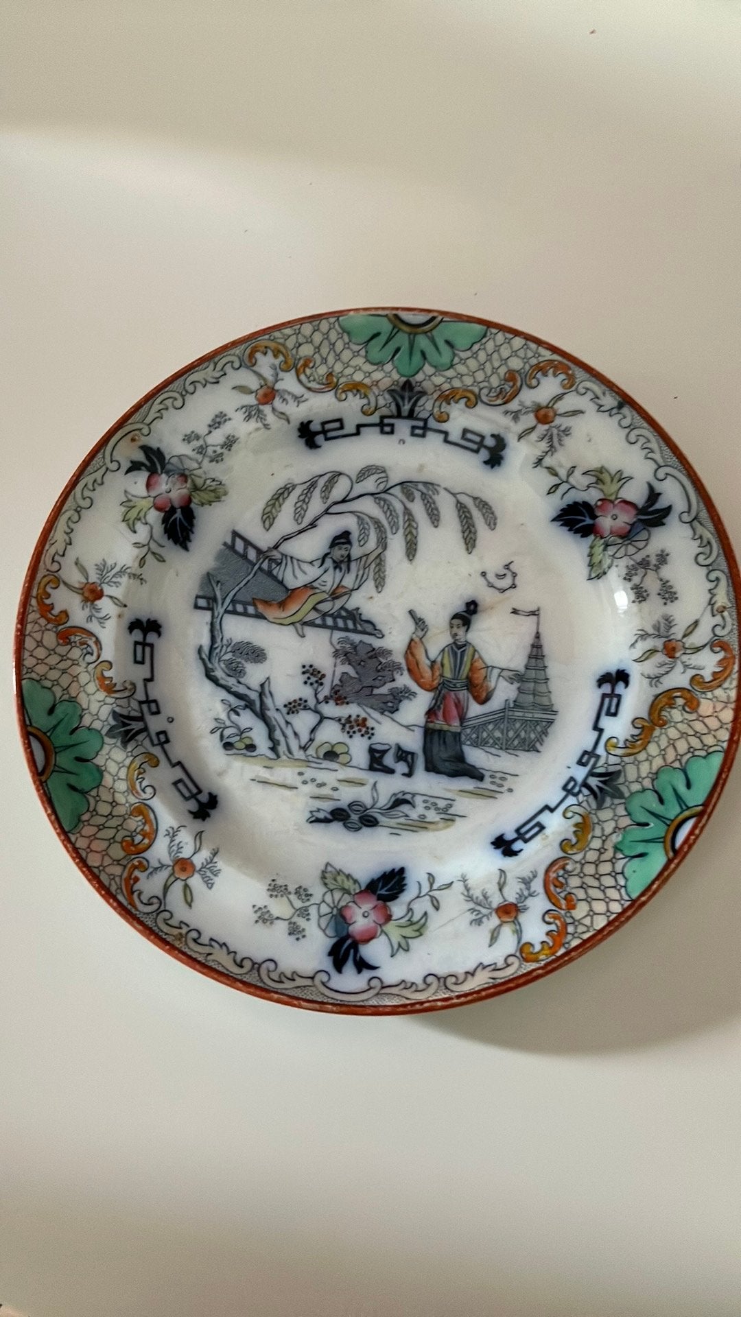 Petrus ragout bord kleurig, zuidoost azie, Ophalen of Verzenden