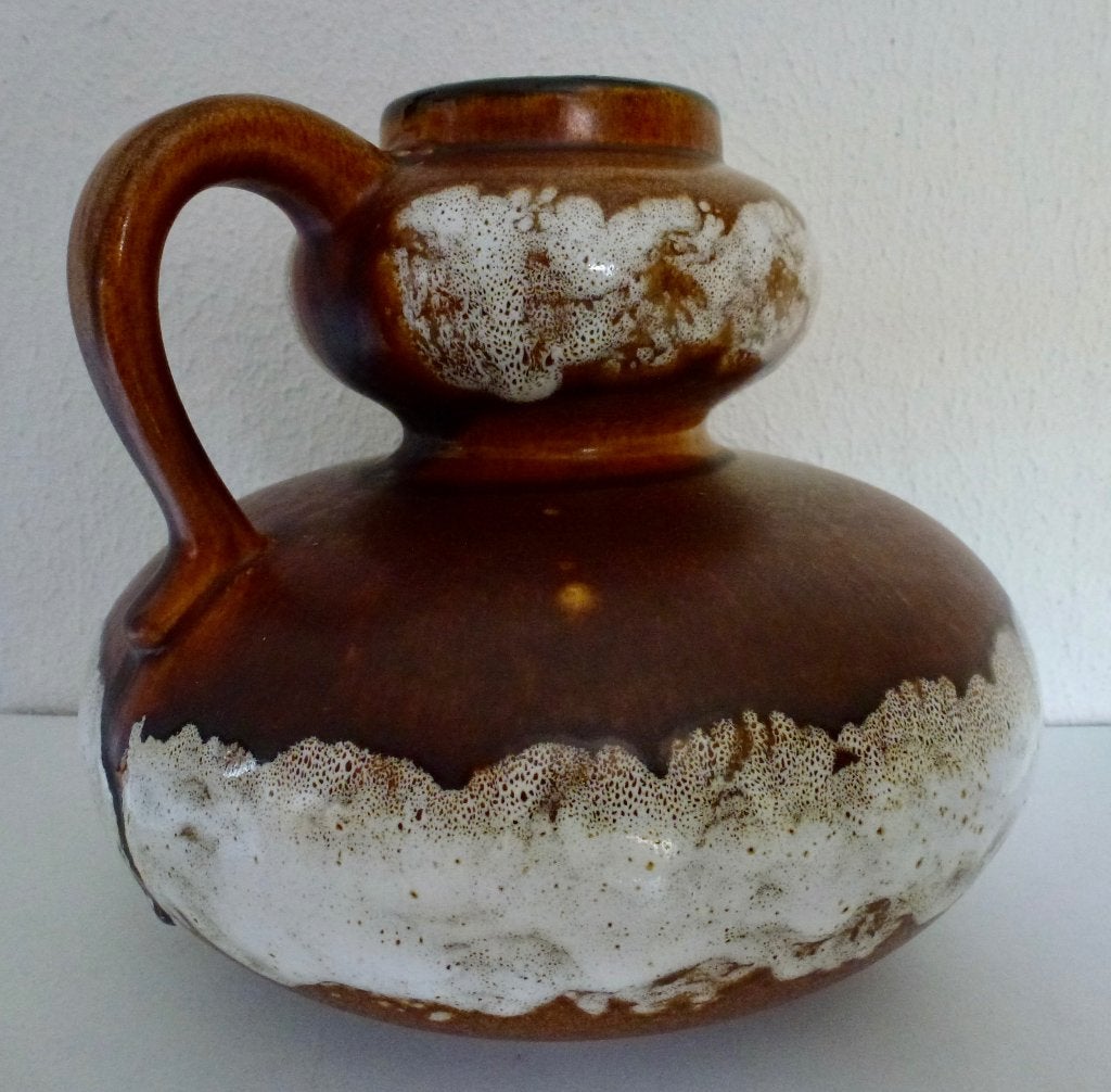 West-Duitse Fat Lava vaas van Spara Keramik 466/18., Antiek en Kunst, Antiek | Vazen, Verzenden