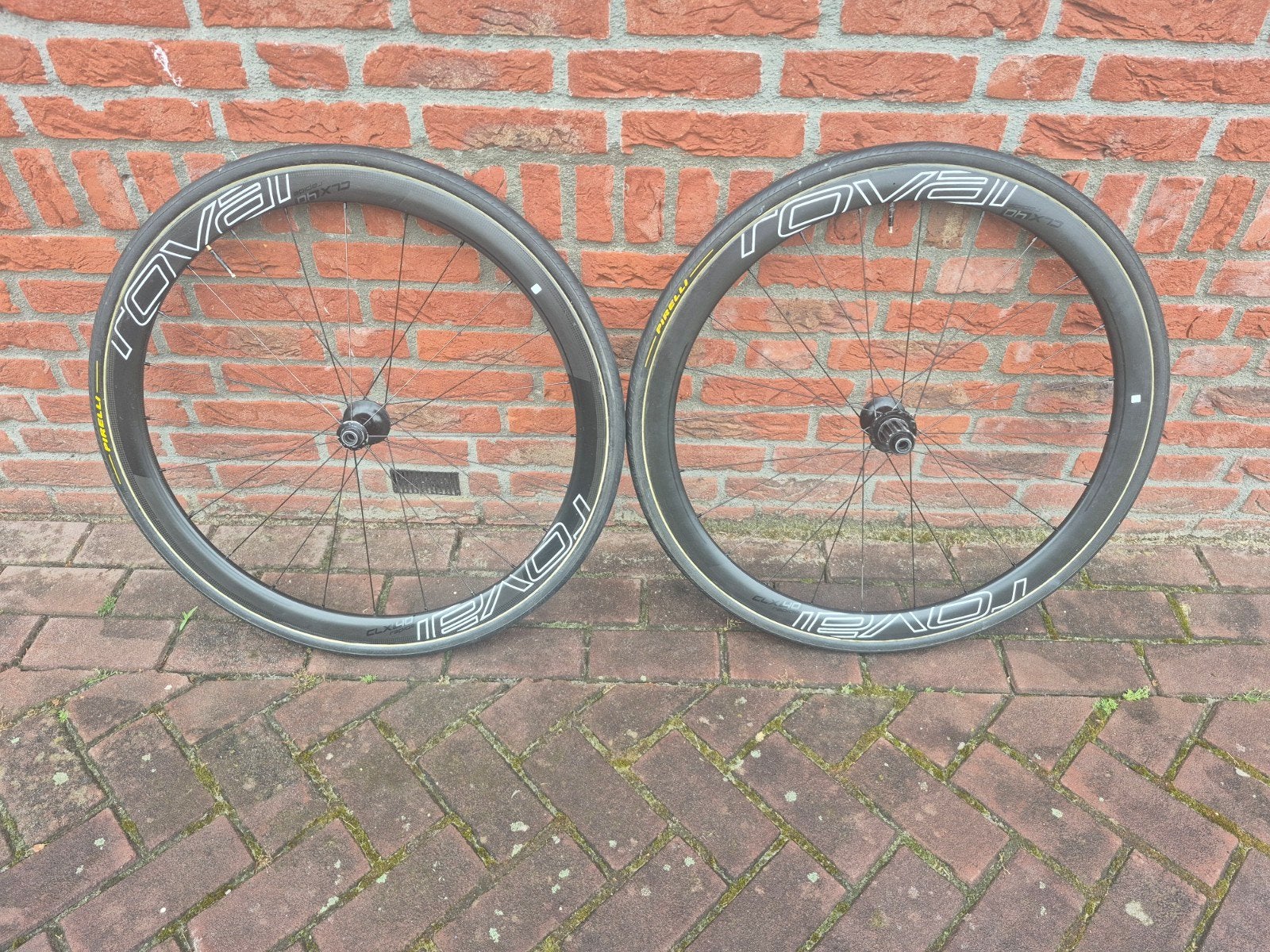 Set Roval Rapide CLX40 wielen / tubewielen, Fietsen en Brommers, Fietsonderdelen, Gebruikt, Roval, Racefiets, Carbon