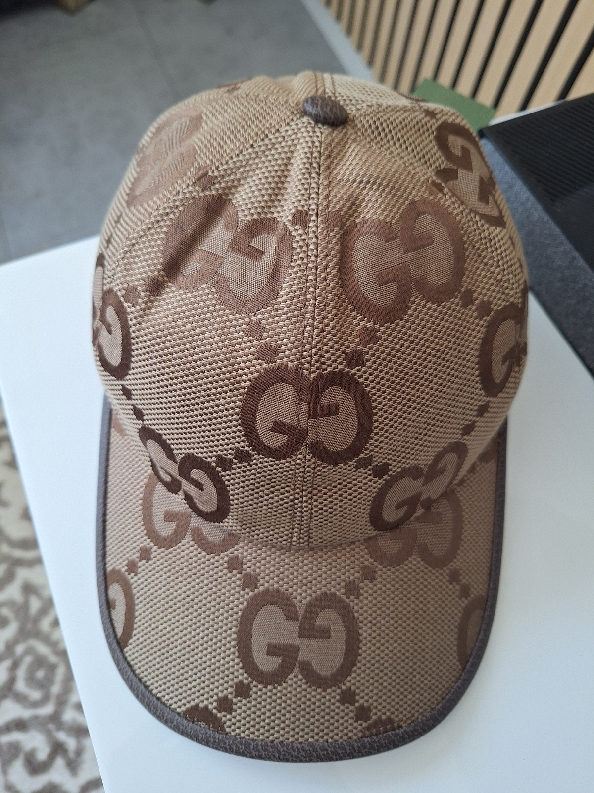 Gucci Pet met GG-monogram - Maat M (58 cm), Ophalen of Verzenden, Nieuw, Gucci, Pet