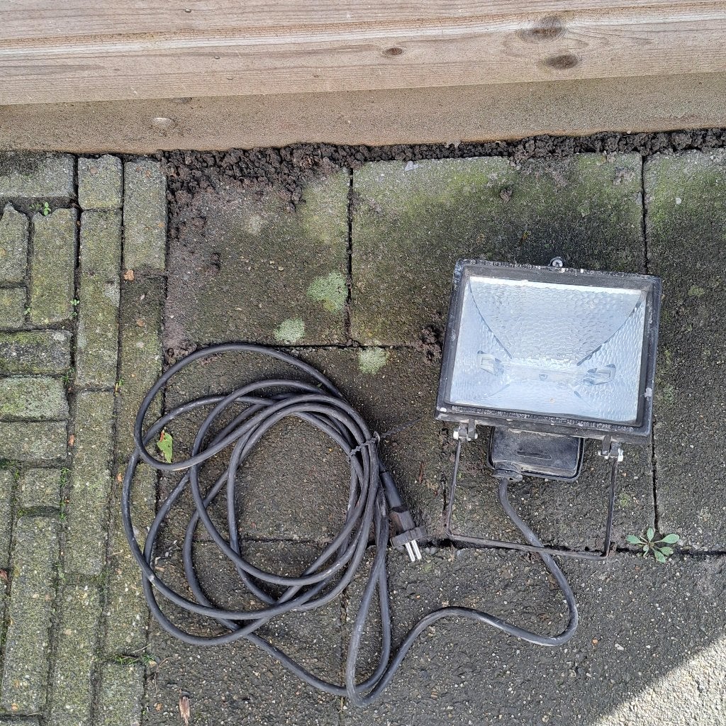 bouwlamp 300 W, Ophalen of Verzenden, Gebruikt, 200 tot 500 watt, Lamp