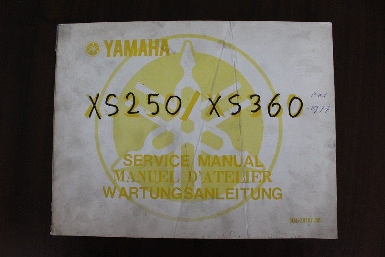 Yamaha XS250 XS360 1977 motorcycle service manual anleitung, Motoren, Ophalen of Verzenden, Yamaha
