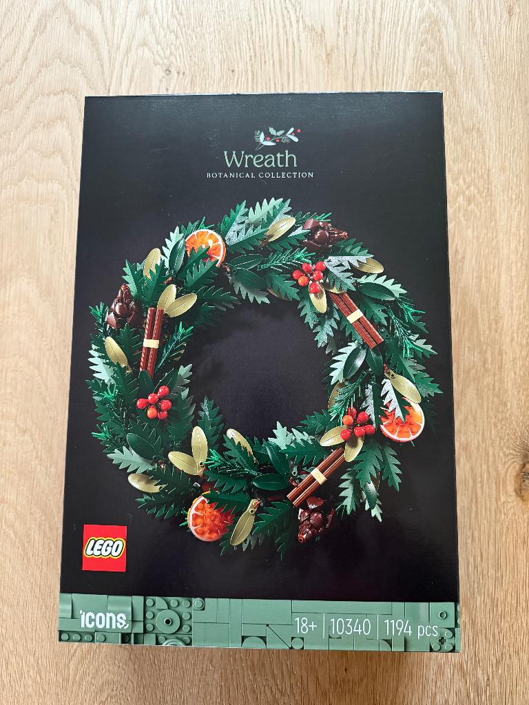 Te Koop: LEGO Icons 10340 – Wreath / Herfstkrans, Lego, Nieuw, Ophalen of Verzenden, Ideas