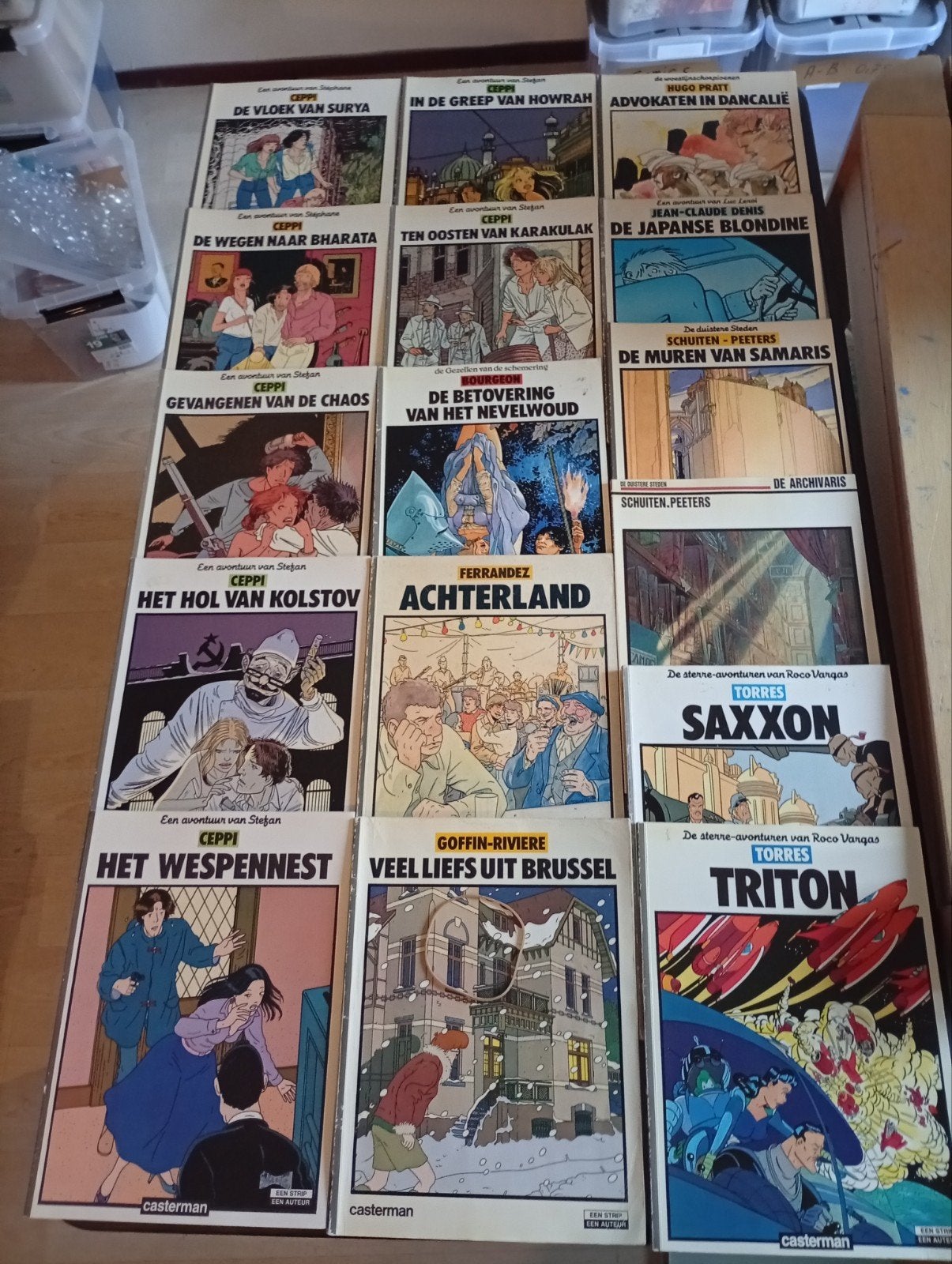 leuke verzameling stripboeken van Casterman 16 delen, Meerdere stripboeken, Ophalen of Verzenden, Gelezen