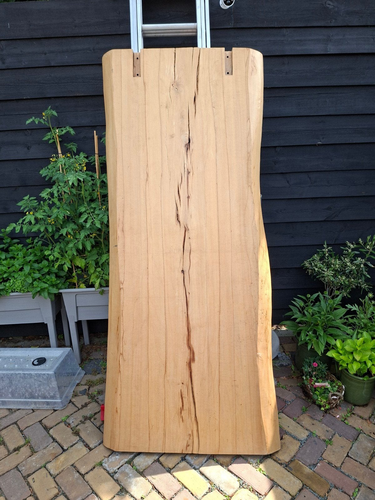 Massief eikenhouten schuifdeur, Doe-het-zelf en Verbouw, Deuren en Horren, Ophalen, Schuifdeur, Binnendeur, 215 cm of meer