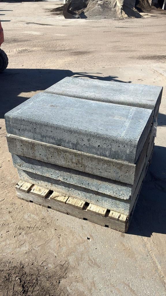 8stuks gebruikte traptrede antraciet 100x50x16cm, Ophalen, Gebruikt, Blok, Beton