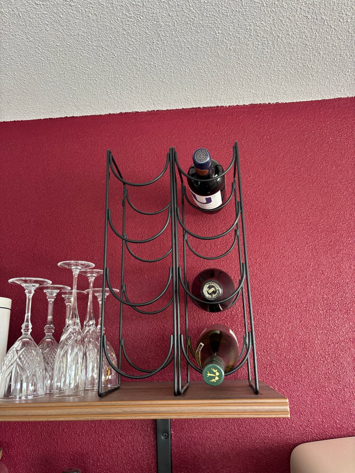 Twee IKEA wijnrekken, ook aan muur te bevestigen, Huis en Inrichting, Woonaccessoires | Wijnrekken, Gebruikt, Ophalen of Verzenden
