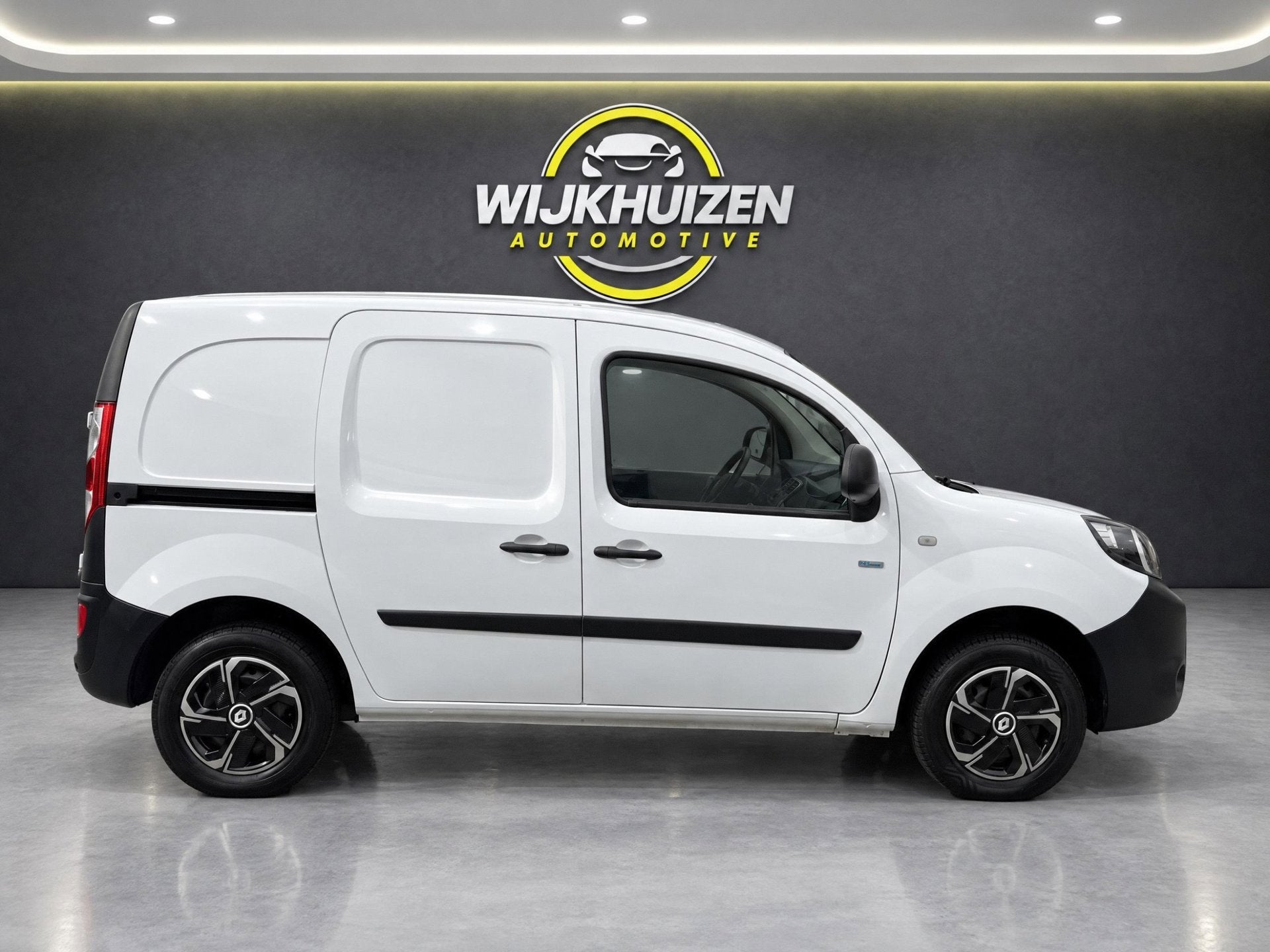 Renault Kangoo Z.E. 44 KW (Huur Accu) met Navigatie ! Cruise, Dealer onderhouden, Stof, Gebruikt, Zwart
