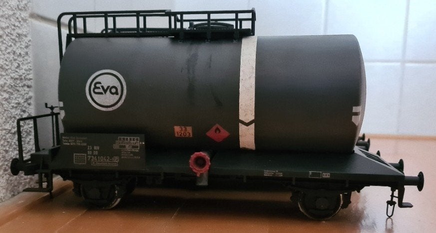 Märklin Spoor 1 58069 – 5 "Eva" ketelwagens (Geweathered), Ophalen, Gelijkstroom, Wagon, Zo goed als nieuw