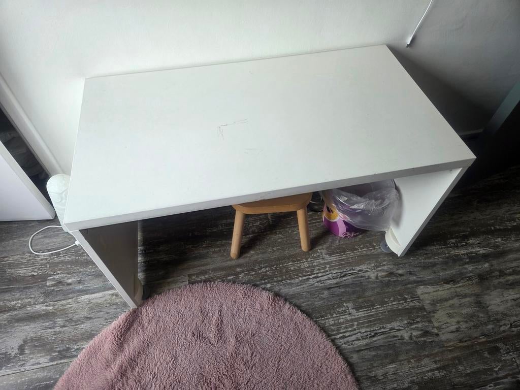 IKEA Kinderbureau met krukje, Ophalen, Gebruikt, IKEA, Wit