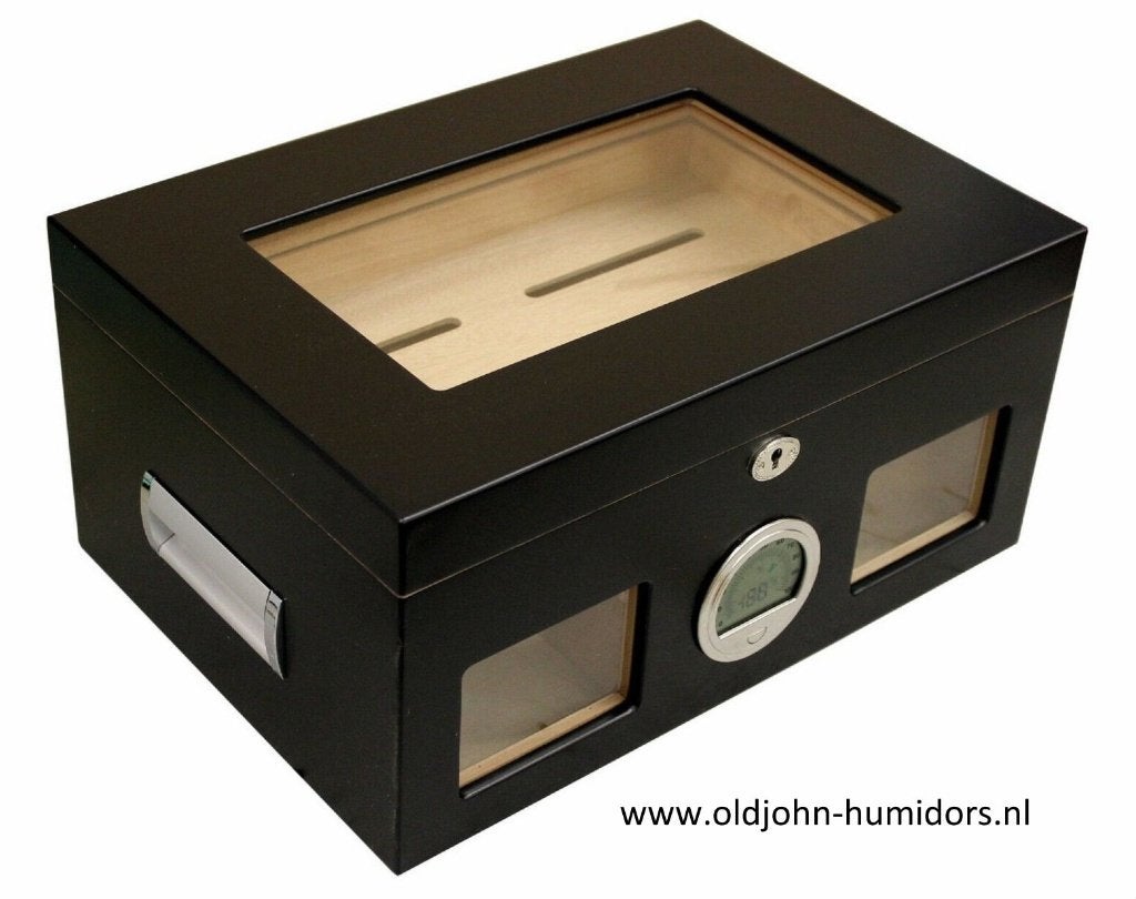 HUMIDOR "BLACK WONDERFUL" DIGITAAL MET SLOT BOOKWILL  h07, Ophalen of Verzenden, Nieuw, Tabaksdoos of Verpakking
