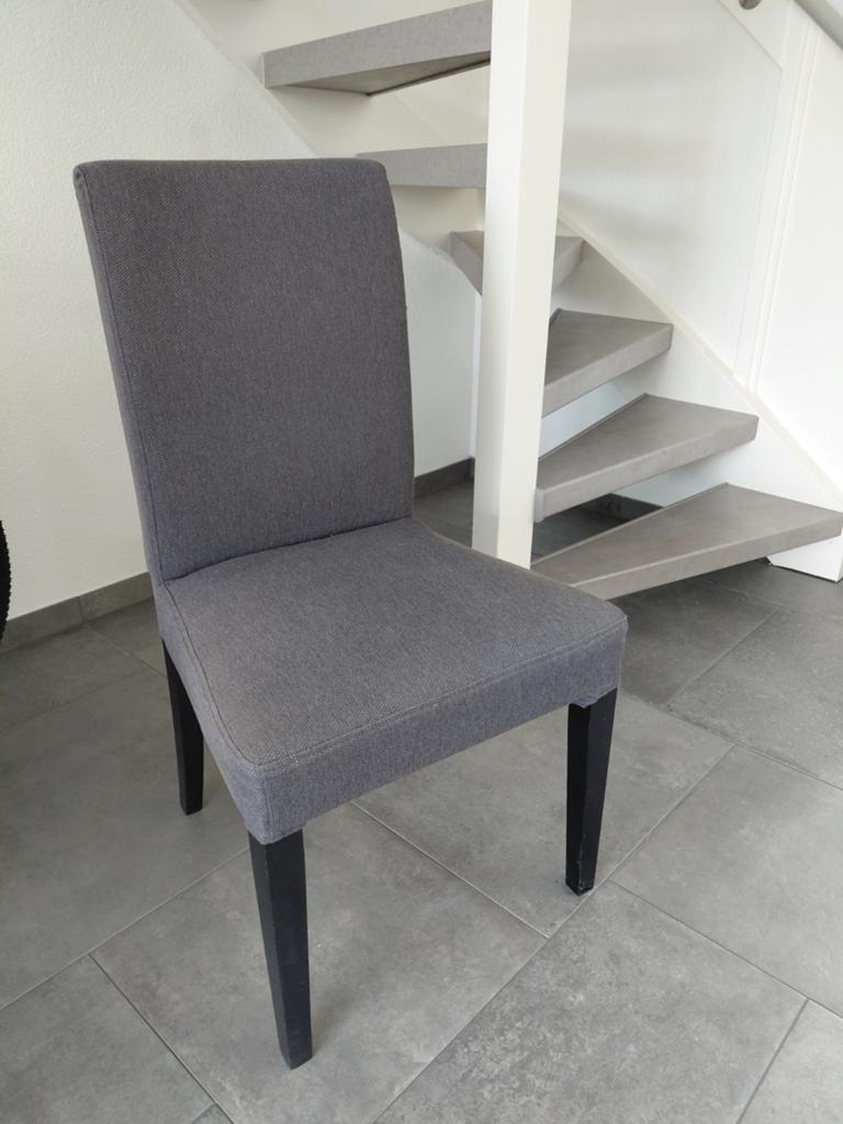 IKEA HENRIKSDAL 3 Stoelen - Grijs, Ophalen, Gebruikt, Drie, Stof