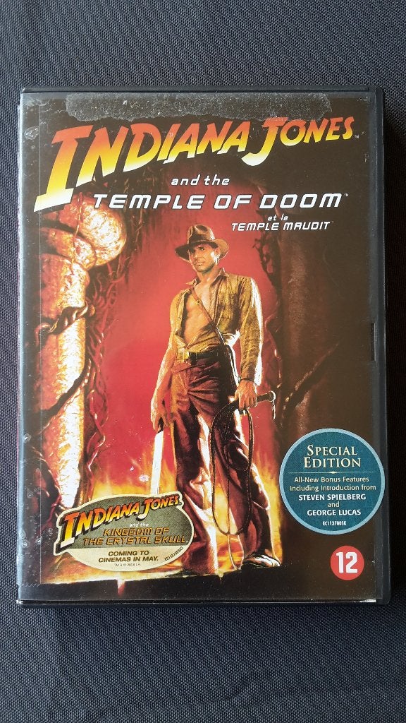 DVD Indiana Jones and the Temple of Doom, Nederlands, Ophalen of Verzenden, Vanaf 12 jaar, Gebruikt