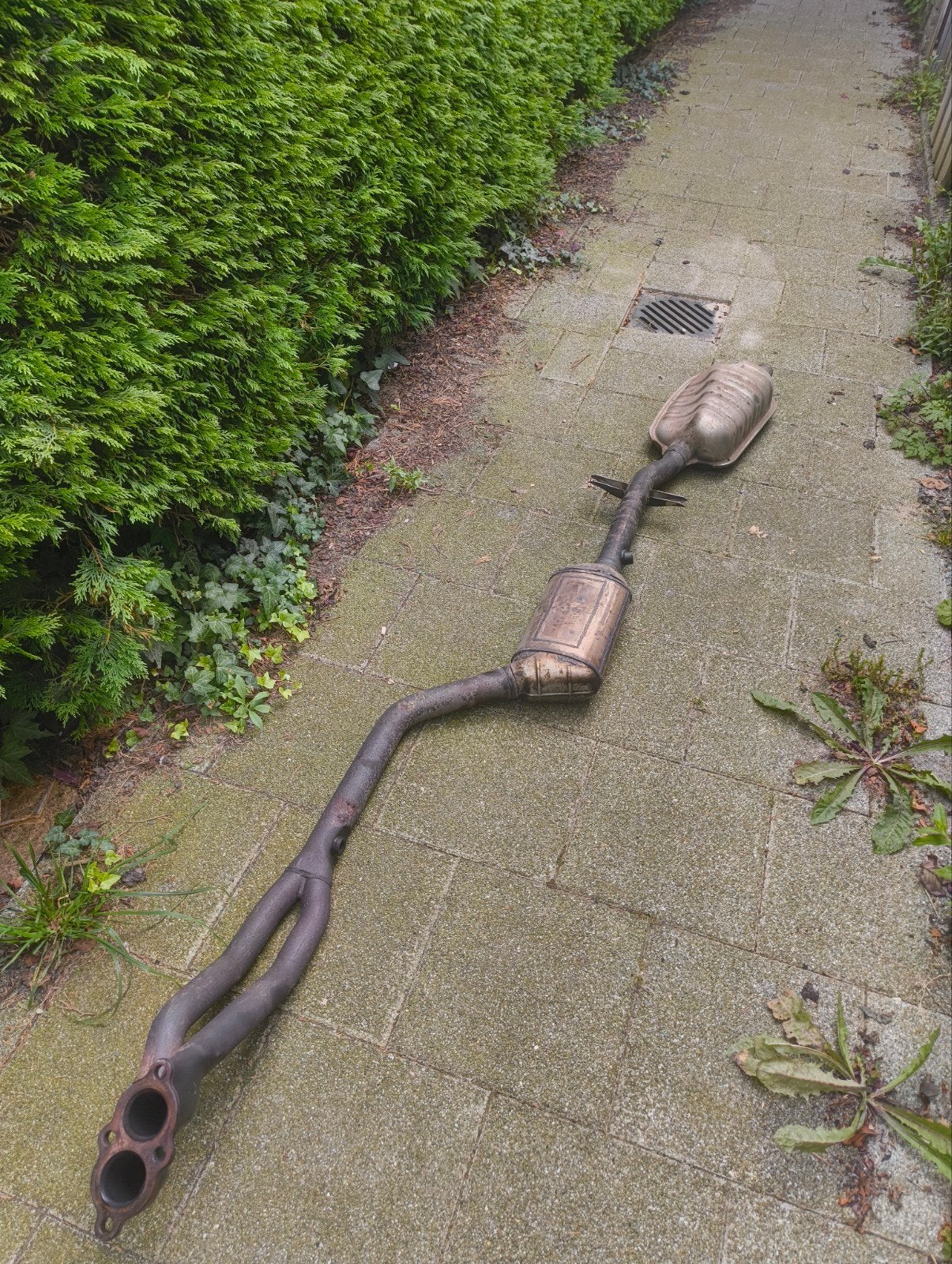 E46 316i m43 uitlaat zonder kat, middendemper, Ophalen, Gebruikt, BMW