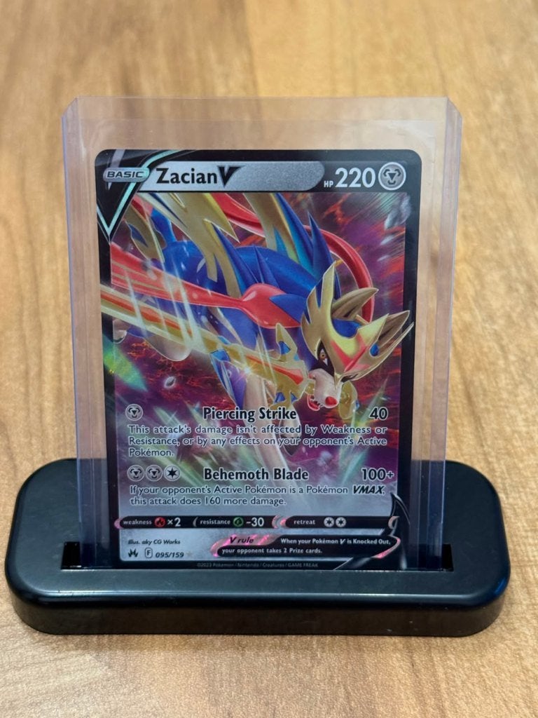 Zacian V #95 Pokemon Crown Zenith, Ophalen of Verzenden, Nieuw, Losse kaart