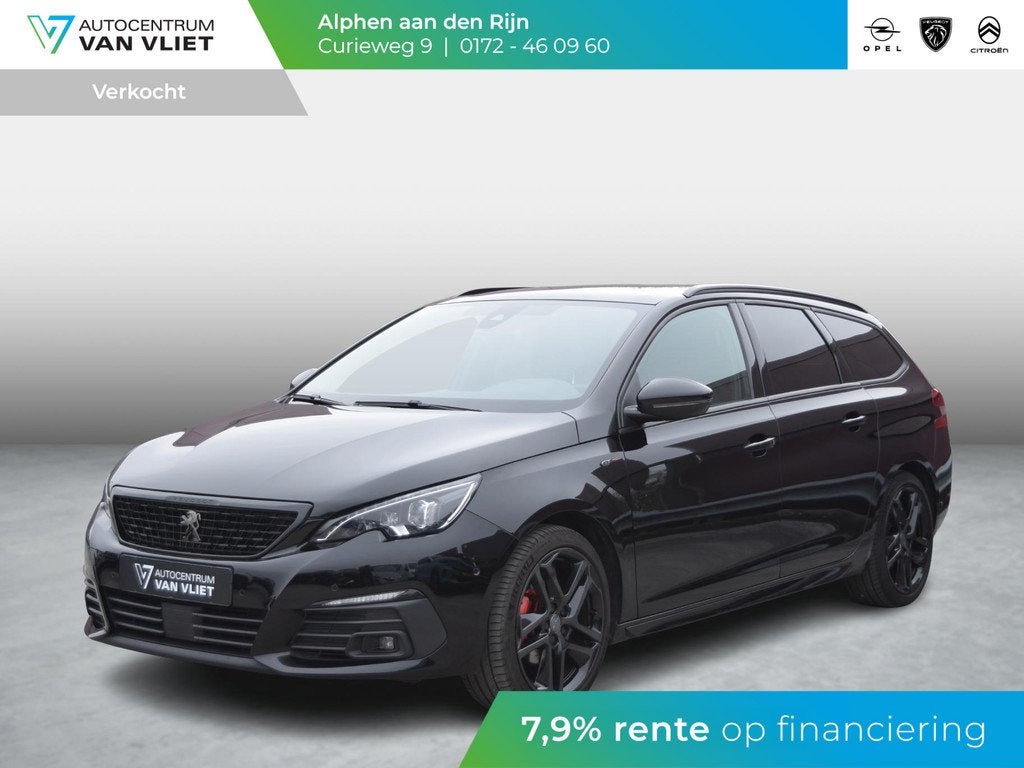Peugeot 308 SW 1.2 PureTech Blue Lease GT 130 PK | AUTOMAAT, Auto's, Peugeot, 12 maanden, Gebruikt, 1199 cc, Zwart