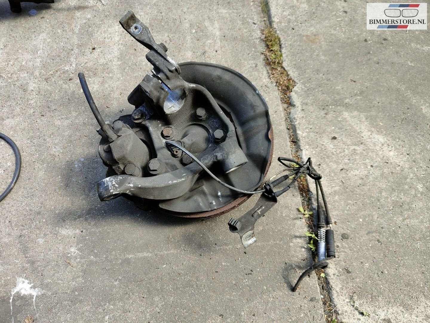 Fusee rechts met remklauw en schijf  BMW 5 serie E39 535 i 5, Gebruikt, -, -, Ophalen of Verzenden