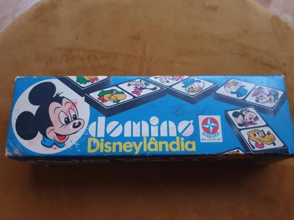 Vintage Disney Domino Disneylândia - Mickey Mouse, Ophalen of Verzenden, Gebruikt, Jongen of Meisje