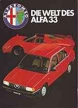 Alfa Romeo 33, Giardinetta, SportWagon brochure/auto folder, Ophalen, Zo goed als nieuw, Alfa Romeo