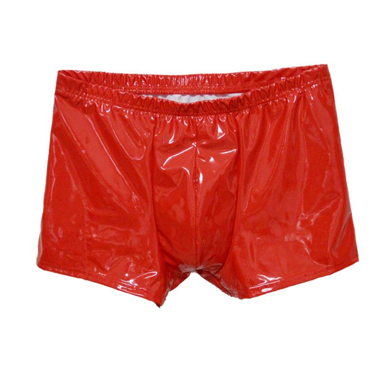 Rode glimmende lak boxer / boxershort wetlook leren heren, Kleding | Heren, Ondergoed, Verzenden, Rood, Boxer