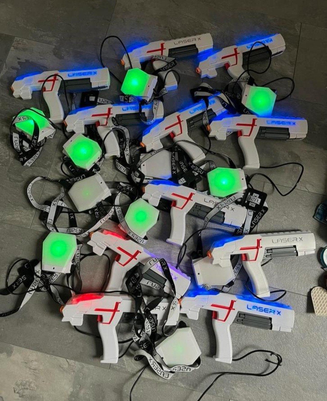 Lasergame te huur voor kinderen, Ophalen