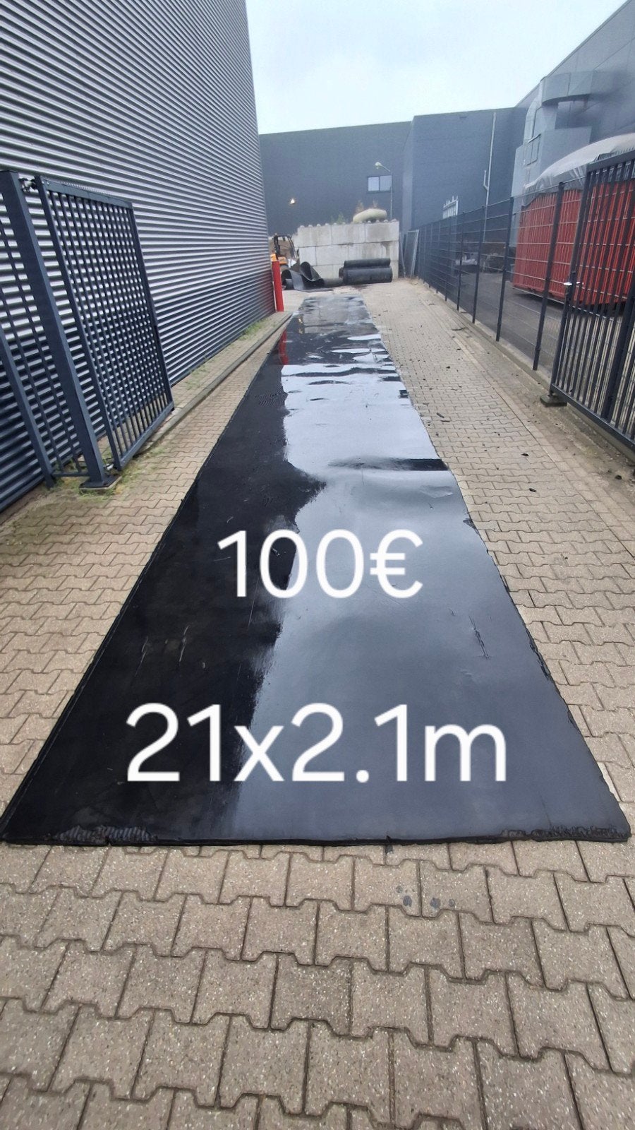Zware rubber matten, Ophalen