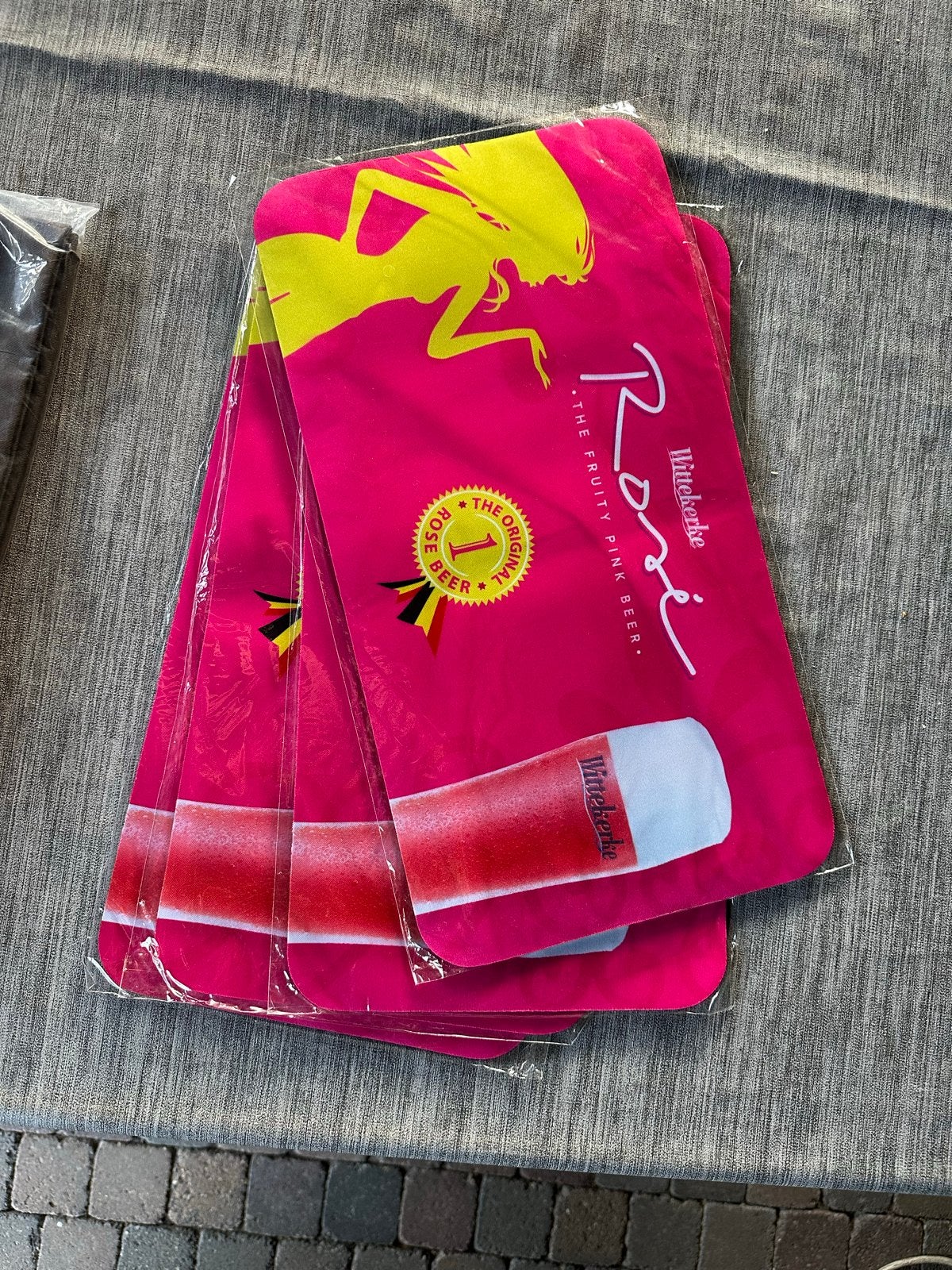 Wittekerke Rosé barmatjes 4 stuks, Ophalen, Nieuw, Gebruiksvoorwerp