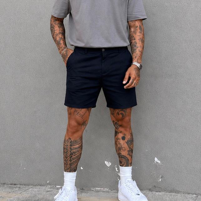 Cotton District Chino Short Navy, Ophalen of Verzenden, Zo goed als nieuw, Maat 52/54 (L), Blauw