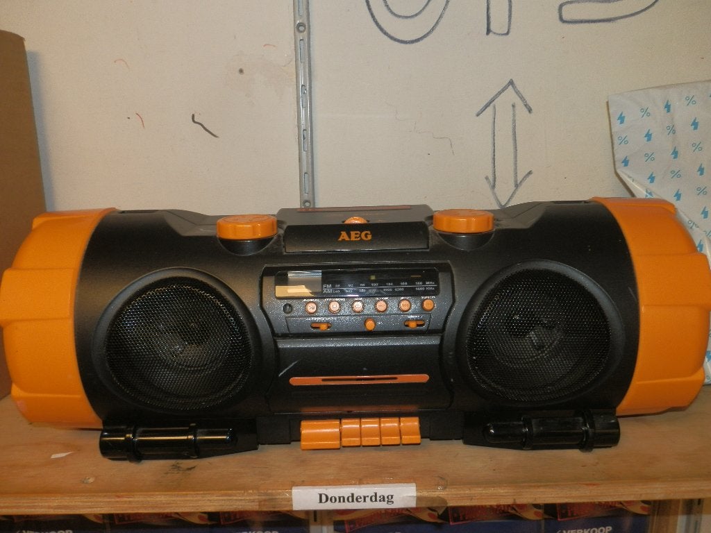 AEG srp draagbare boombox ghettoblaster, Ophalen of Verzenden, Gebruikt, Overige typen, Met cd-speler